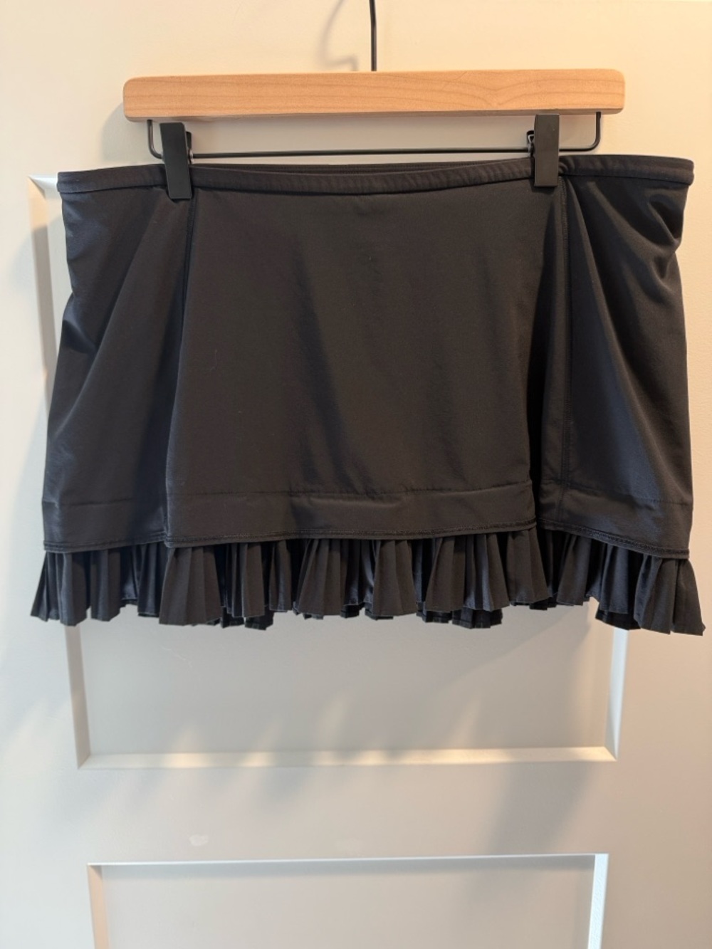 lululemon athletica Black Tennis Skort with Pleated Hem